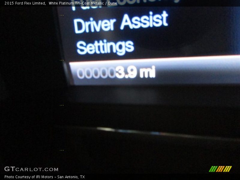 White Platinum Tri-Coat Metallic / Dune 2015 Ford Flex Limited