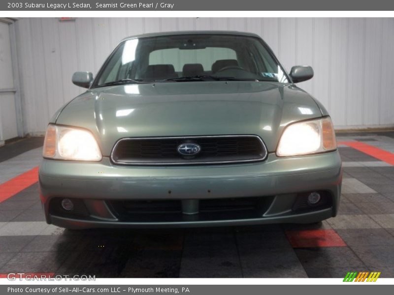 Seamist Green Pearl / Gray 2003 Subaru Legacy L Sedan