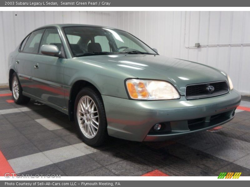 Seamist Green Pearl / Gray 2003 Subaru Legacy L Sedan