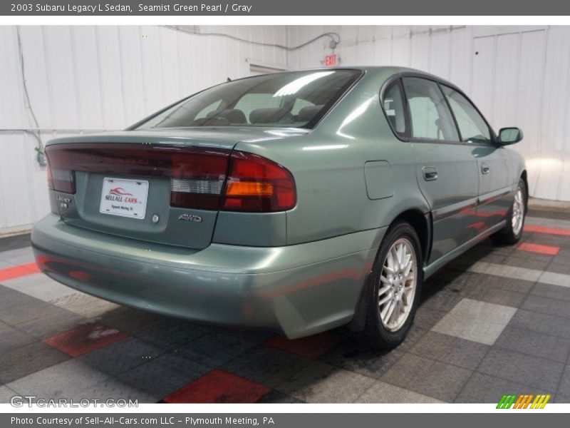 Seamist Green Pearl / Gray 2003 Subaru Legacy L Sedan