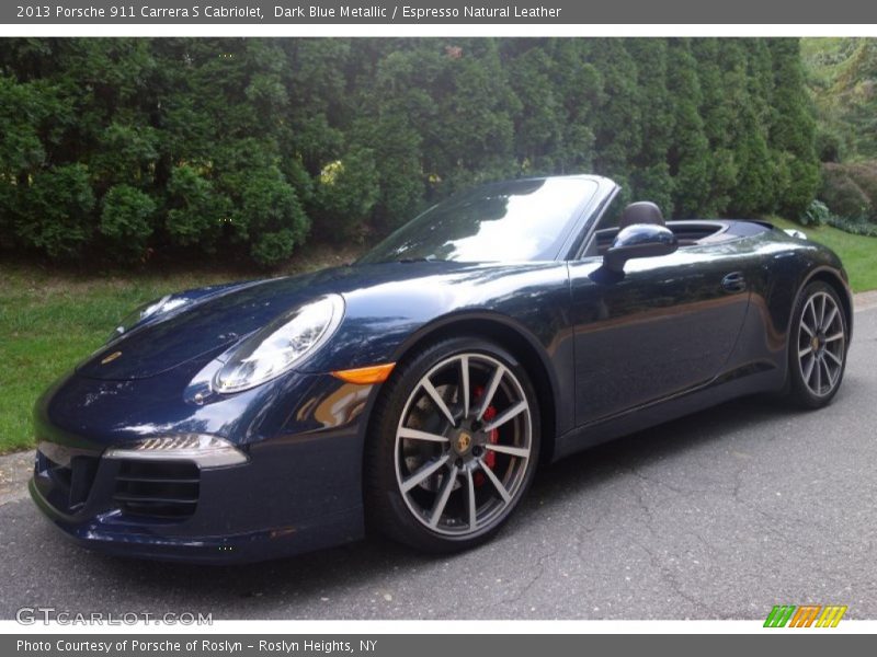 Dark Blue Metallic / Espresso Natural Leather 2013 Porsche 911 Carrera S Cabriolet
