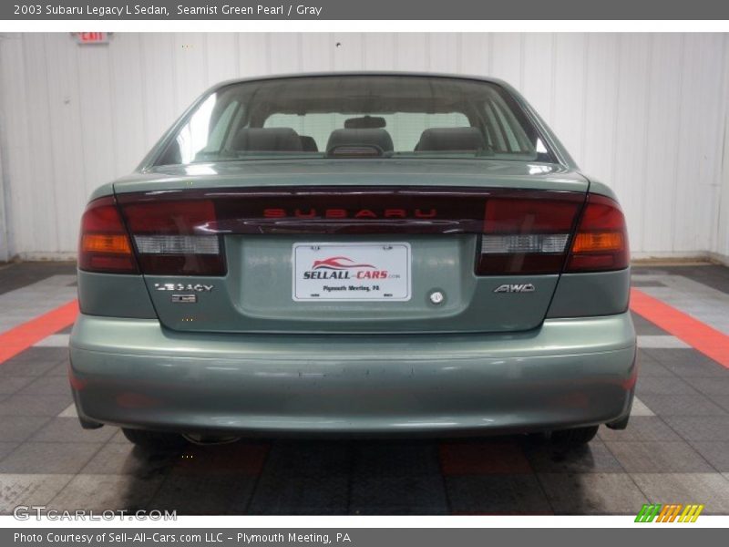 Seamist Green Pearl / Gray 2003 Subaru Legacy L Sedan