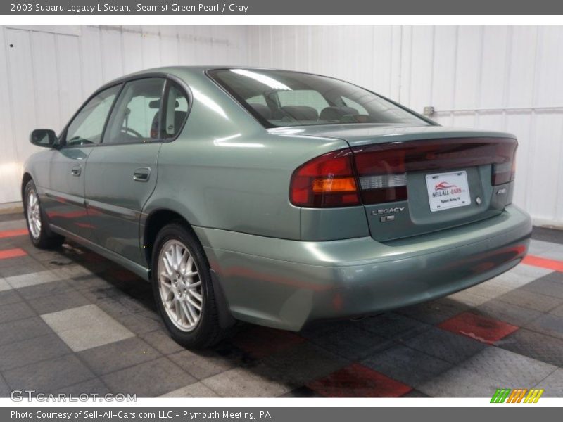Seamist Green Pearl / Gray 2003 Subaru Legacy L Sedan