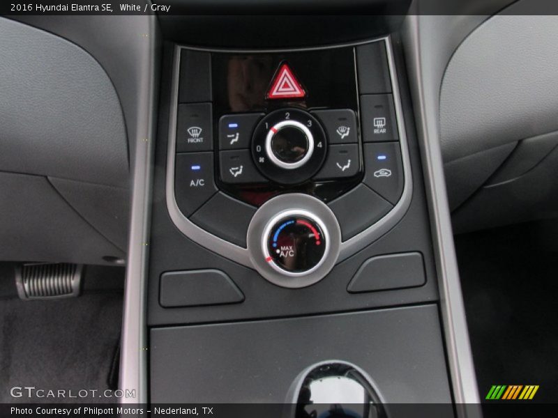 White / Gray 2016 Hyundai Elantra SE