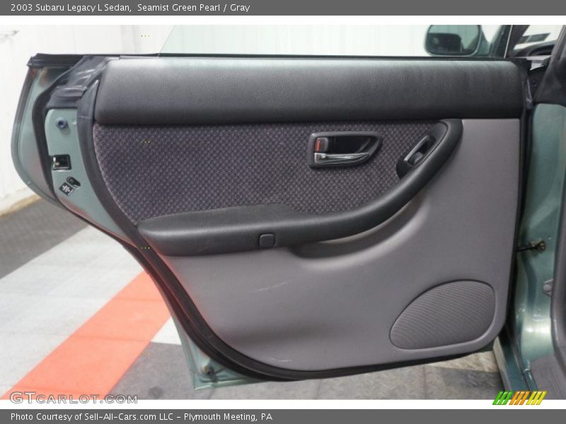 Seamist Green Pearl / Gray 2003 Subaru Legacy L Sedan