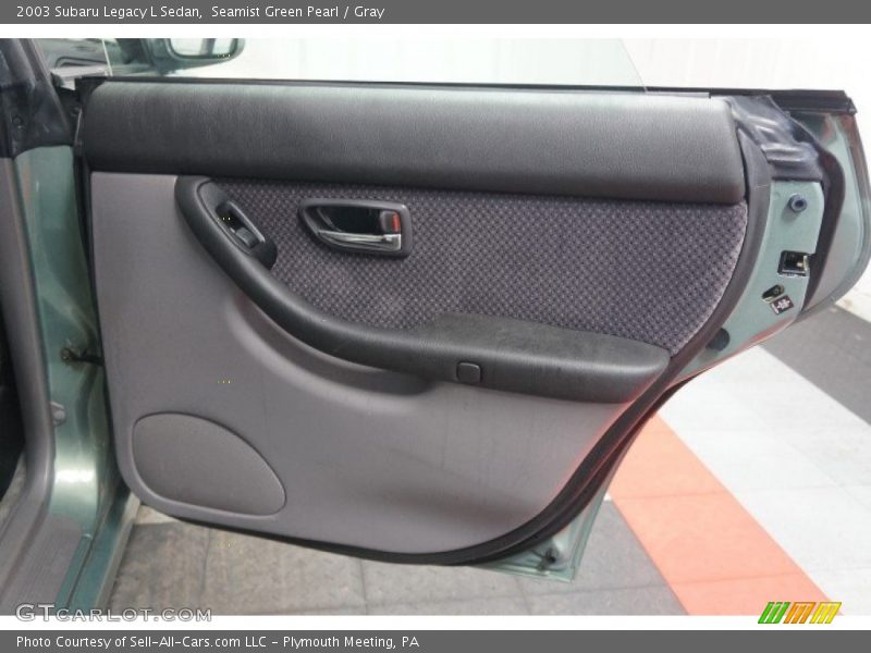 Seamist Green Pearl / Gray 2003 Subaru Legacy L Sedan
