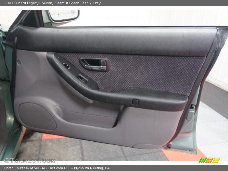 Seamist Green Pearl / Gray 2003 Subaru Legacy L Sedan