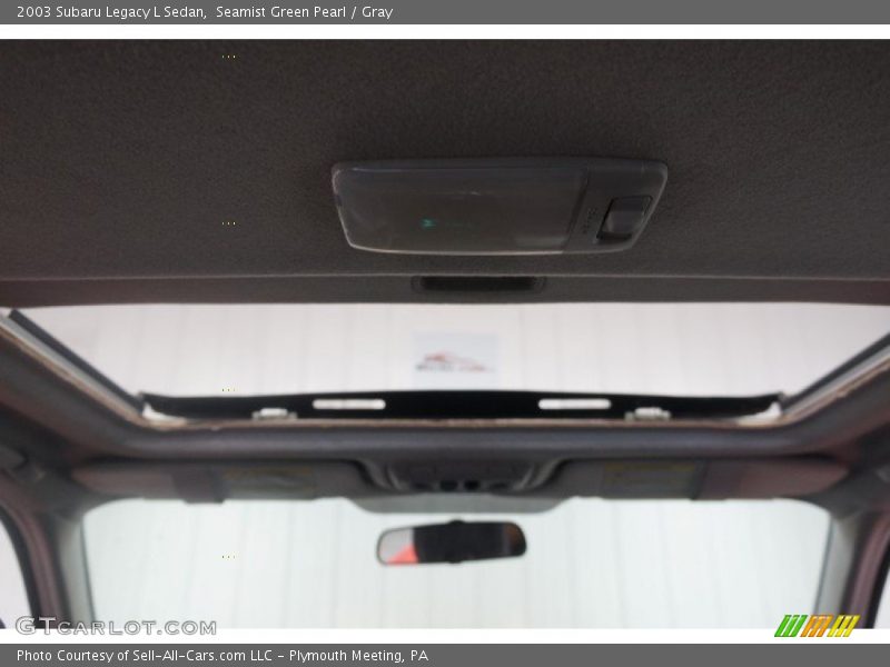 Seamist Green Pearl / Gray 2003 Subaru Legacy L Sedan