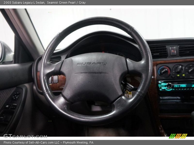 Seamist Green Pearl / Gray 2003 Subaru Legacy L Sedan