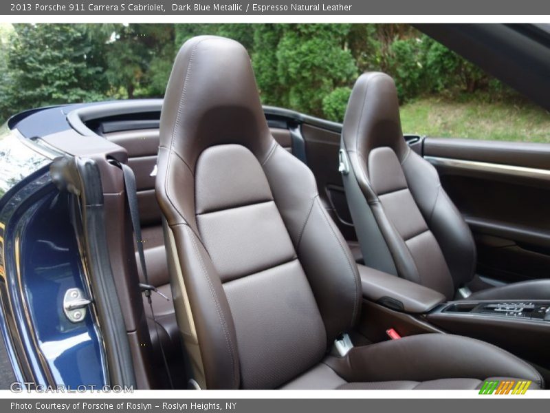 Dark Blue Metallic / Espresso Natural Leather 2013 Porsche 911 Carrera S Cabriolet