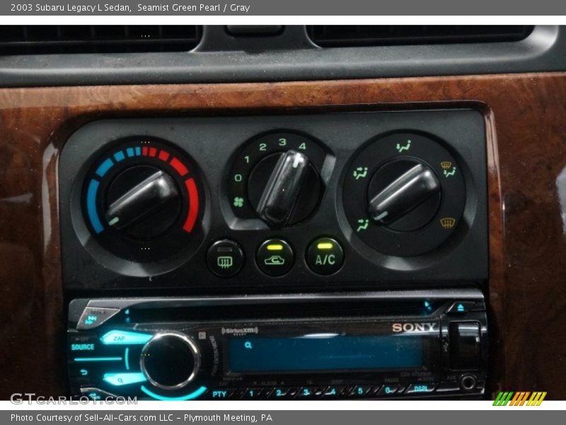 Seamist Green Pearl / Gray 2003 Subaru Legacy L Sedan