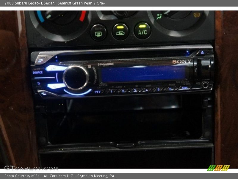 Seamist Green Pearl / Gray 2003 Subaru Legacy L Sedan