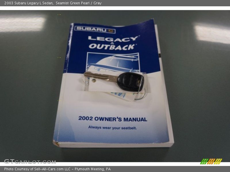 Seamist Green Pearl / Gray 2003 Subaru Legacy L Sedan