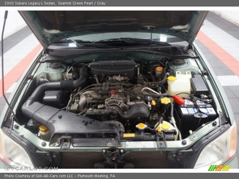 Seamist Green Pearl / Gray 2003 Subaru Legacy L Sedan
