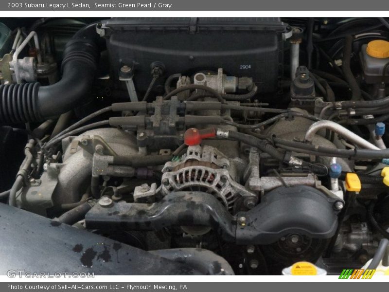Seamist Green Pearl / Gray 2003 Subaru Legacy L Sedan
