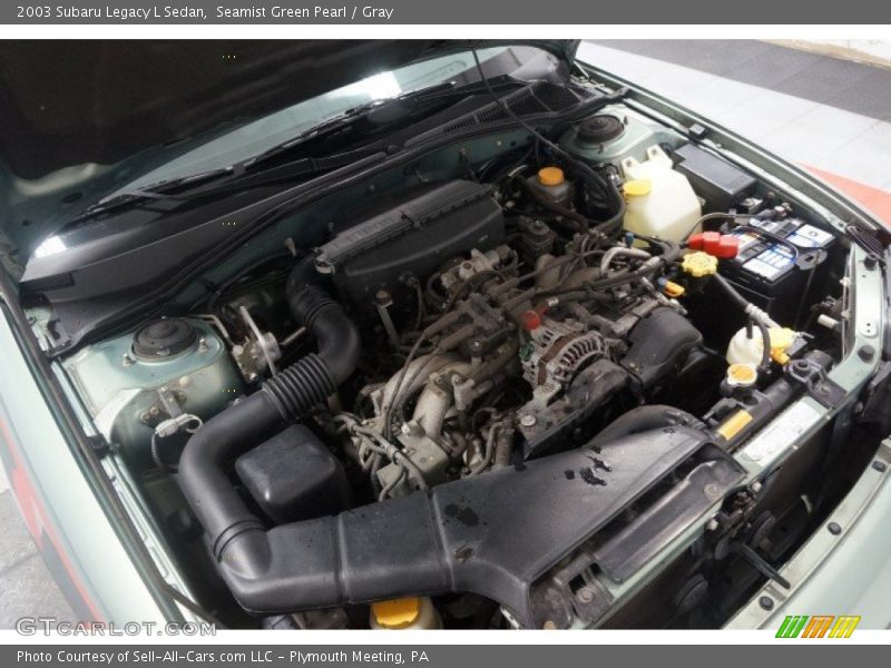 Seamist Green Pearl / Gray 2003 Subaru Legacy L Sedan