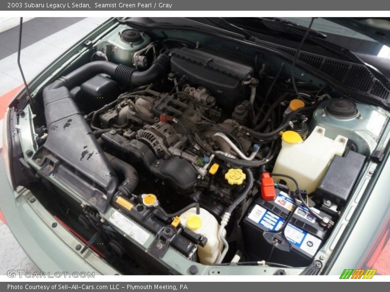 Seamist Green Pearl / Gray 2003 Subaru Legacy L Sedan