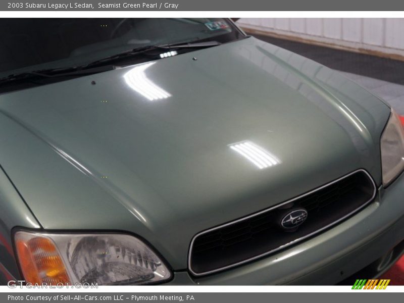 Seamist Green Pearl / Gray 2003 Subaru Legacy L Sedan