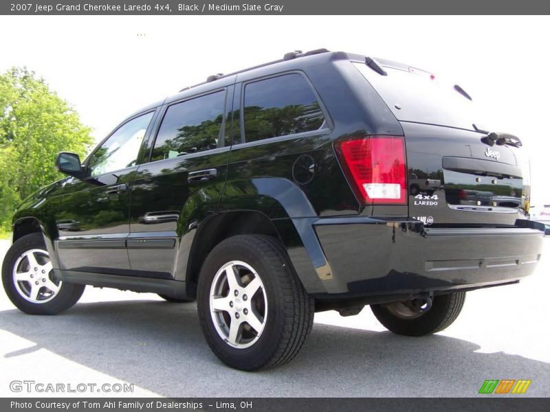 Black / Medium Slate Gray 2007 Jeep Grand Cherokee Laredo 4x4