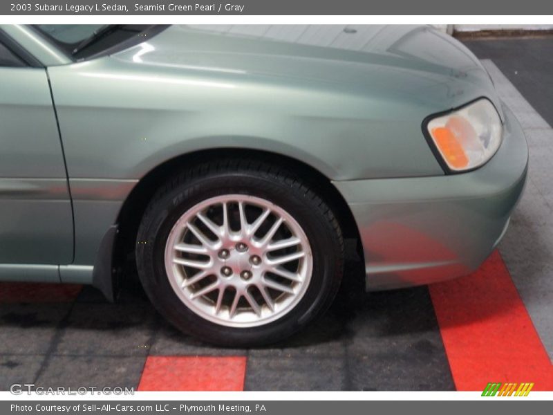 Seamist Green Pearl / Gray 2003 Subaru Legacy L Sedan