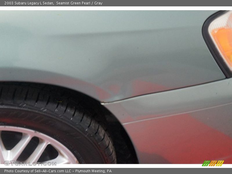 Seamist Green Pearl / Gray 2003 Subaru Legacy L Sedan