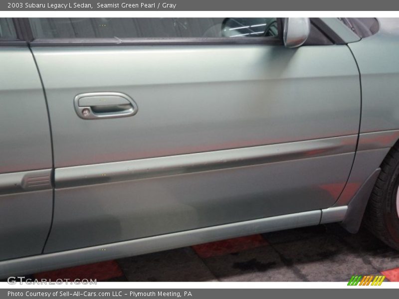 Seamist Green Pearl / Gray 2003 Subaru Legacy L Sedan