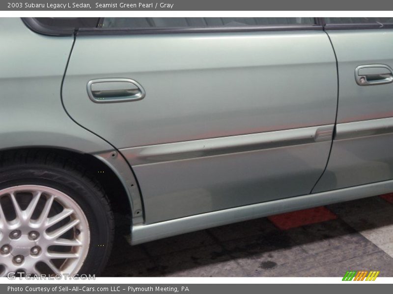 Seamist Green Pearl / Gray 2003 Subaru Legacy L Sedan