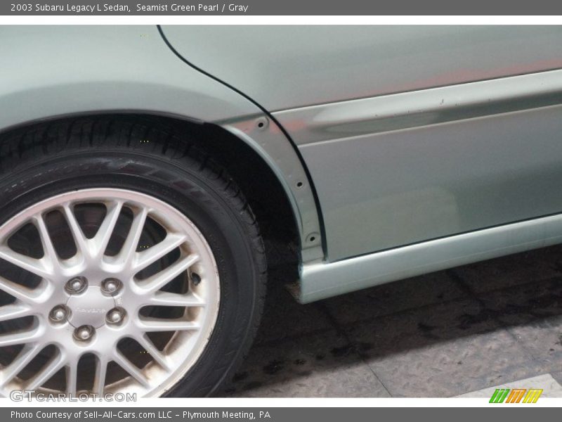Seamist Green Pearl / Gray 2003 Subaru Legacy L Sedan