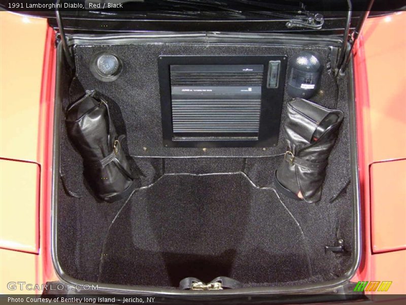 1991 Lamborghini Diablo, Red / Black, Interior Trunk - 1991 Lamborghini Diablo 