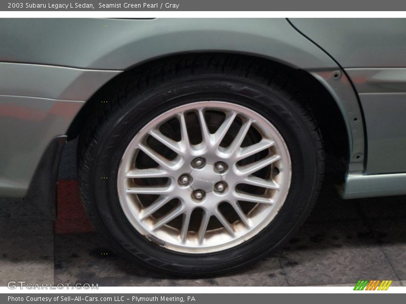 Seamist Green Pearl / Gray 2003 Subaru Legacy L Sedan