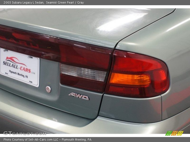 Seamist Green Pearl / Gray 2003 Subaru Legacy L Sedan