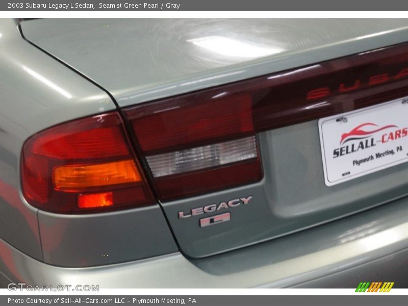 Seamist Green Pearl / Gray 2003 Subaru Legacy L Sedan