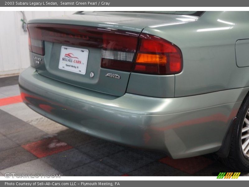 Seamist Green Pearl / Gray 2003 Subaru Legacy L Sedan