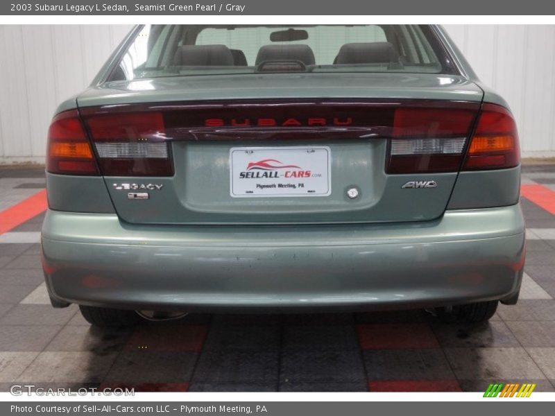 Seamist Green Pearl / Gray 2003 Subaru Legacy L Sedan