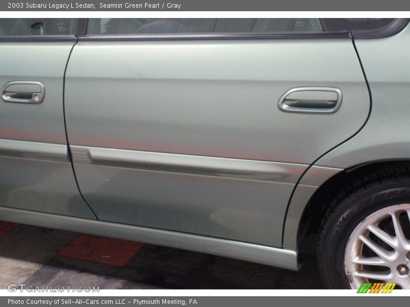 Seamist Green Pearl / Gray 2003 Subaru Legacy L Sedan