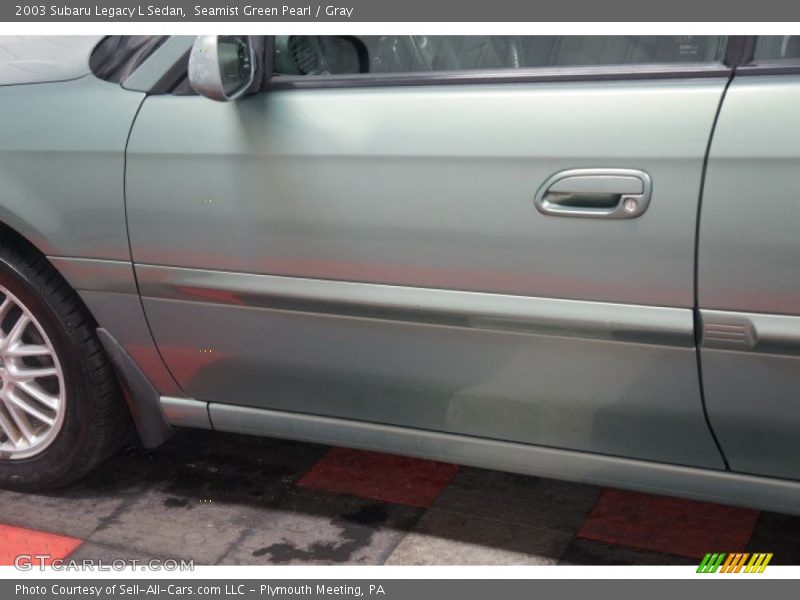 Seamist Green Pearl / Gray 2003 Subaru Legacy L Sedan