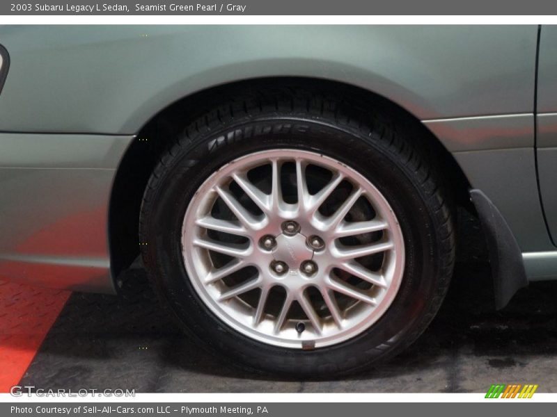 Seamist Green Pearl / Gray 2003 Subaru Legacy L Sedan