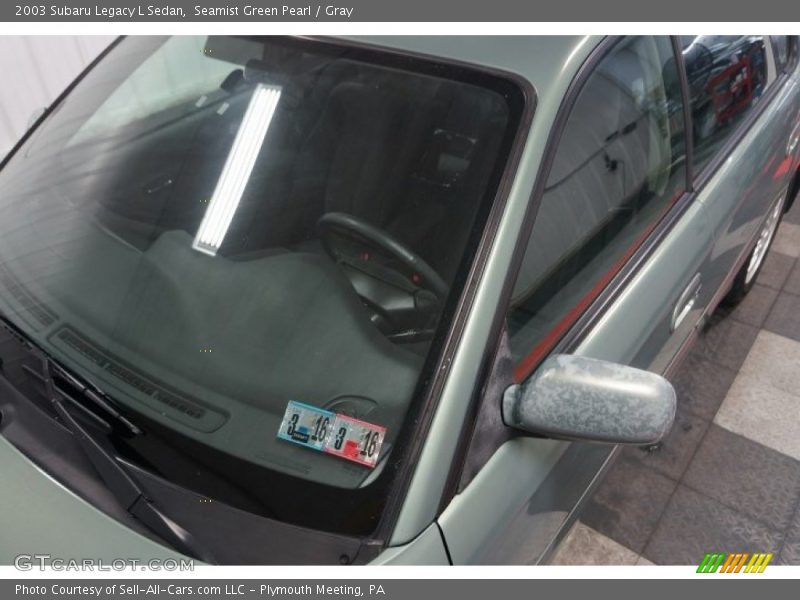 Seamist Green Pearl / Gray 2003 Subaru Legacy L Sedan