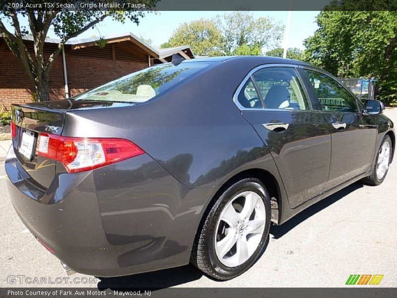 Grigio Metallic / Taupe 2009 Acura TSX Sedan