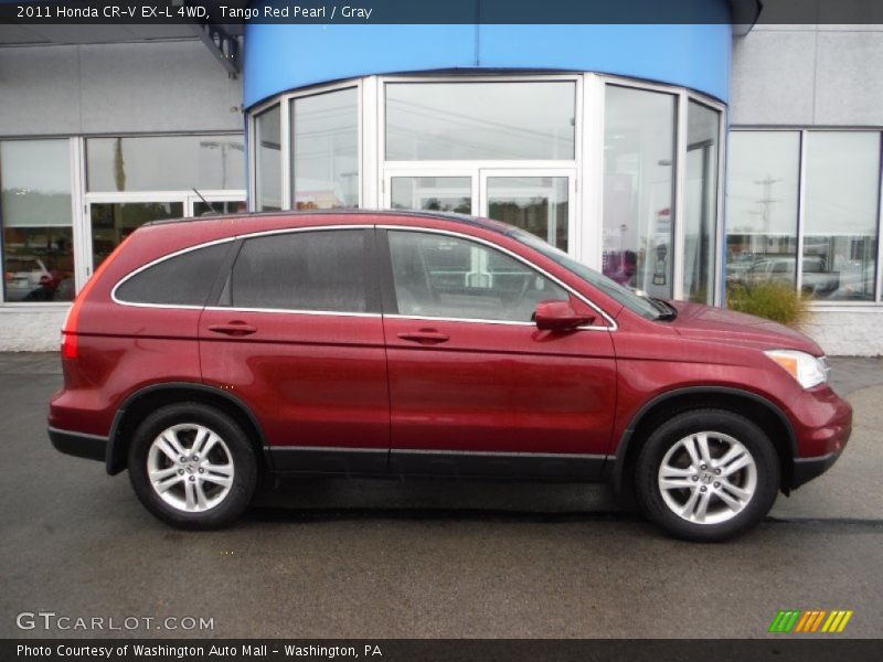 Tango Red Pearl / Gray 2011 Honda CR-V EX-L 4WD