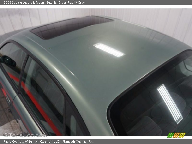Seamist Green Pearl / Gray 2003 Subaru Legacy L Sedan