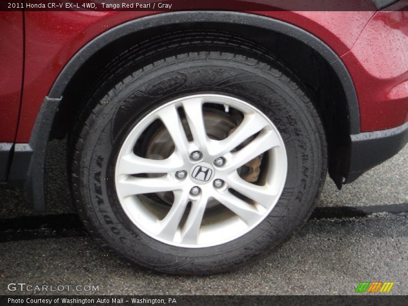 Tango Red Pearl / Gray 2011 Honda CR-V EX-L 4WD