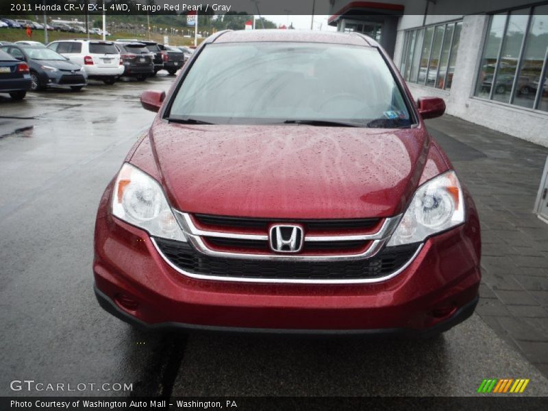 Tango Red Pearl / Gray 2011 Honda CR-V EX-L 4WD