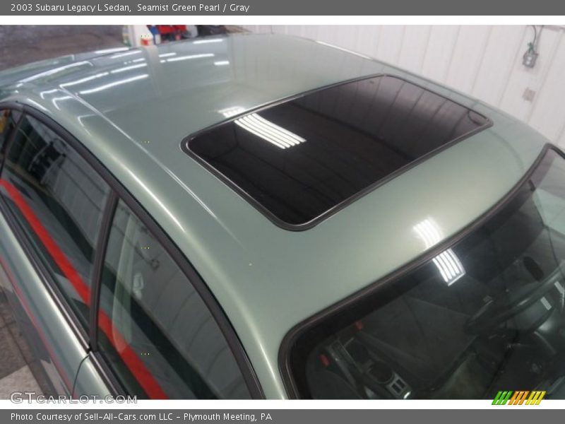 Seamist Green Pearl / Gray 2003 Subaru Legacy L Sedan