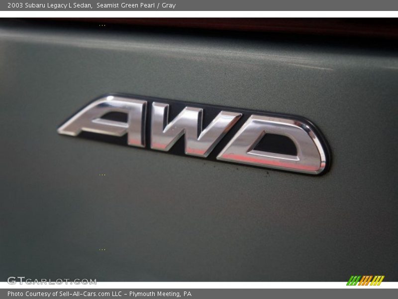 Seamist Green Pearl / Gray 2003 Subaru Legacy L Sedan