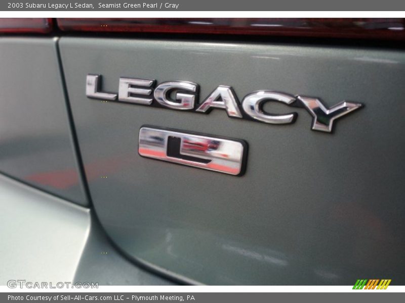 Seamist Green Pearl / Gray 2003 Subaru Legacy L Sedan