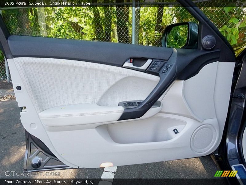 Grigio Metallic / Taupe 2009 Acura TSX Sedan