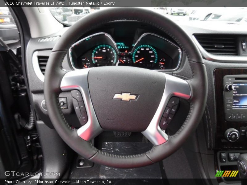 Tungsten Metallic / Ebony 2016 Chevrolet Traverse LT AWD