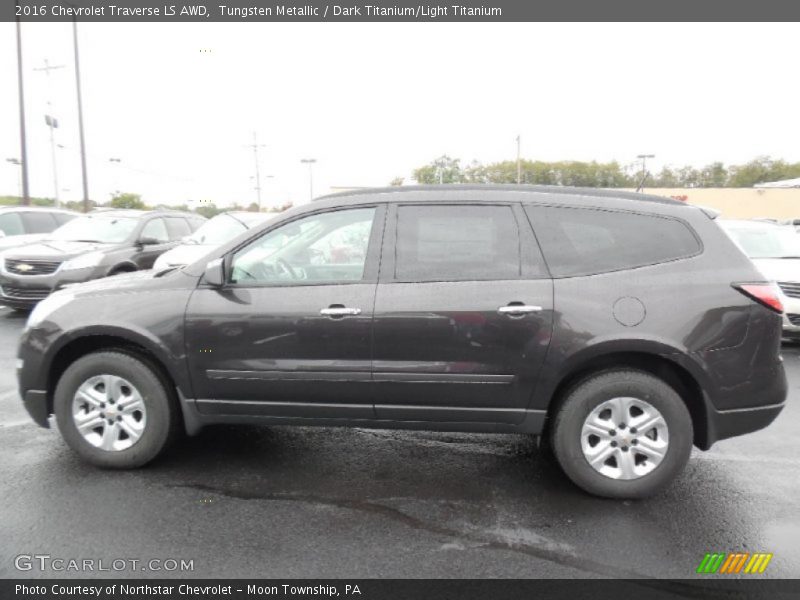 Tungsten Metallic / Dark Titanium/Light Titanium 2016 Chevrolet Traverse LS AWD