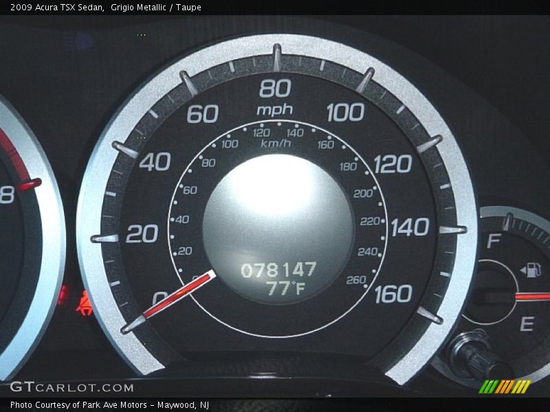 Grigio Metallic / Taupe 2009 Acura TSX Sedan